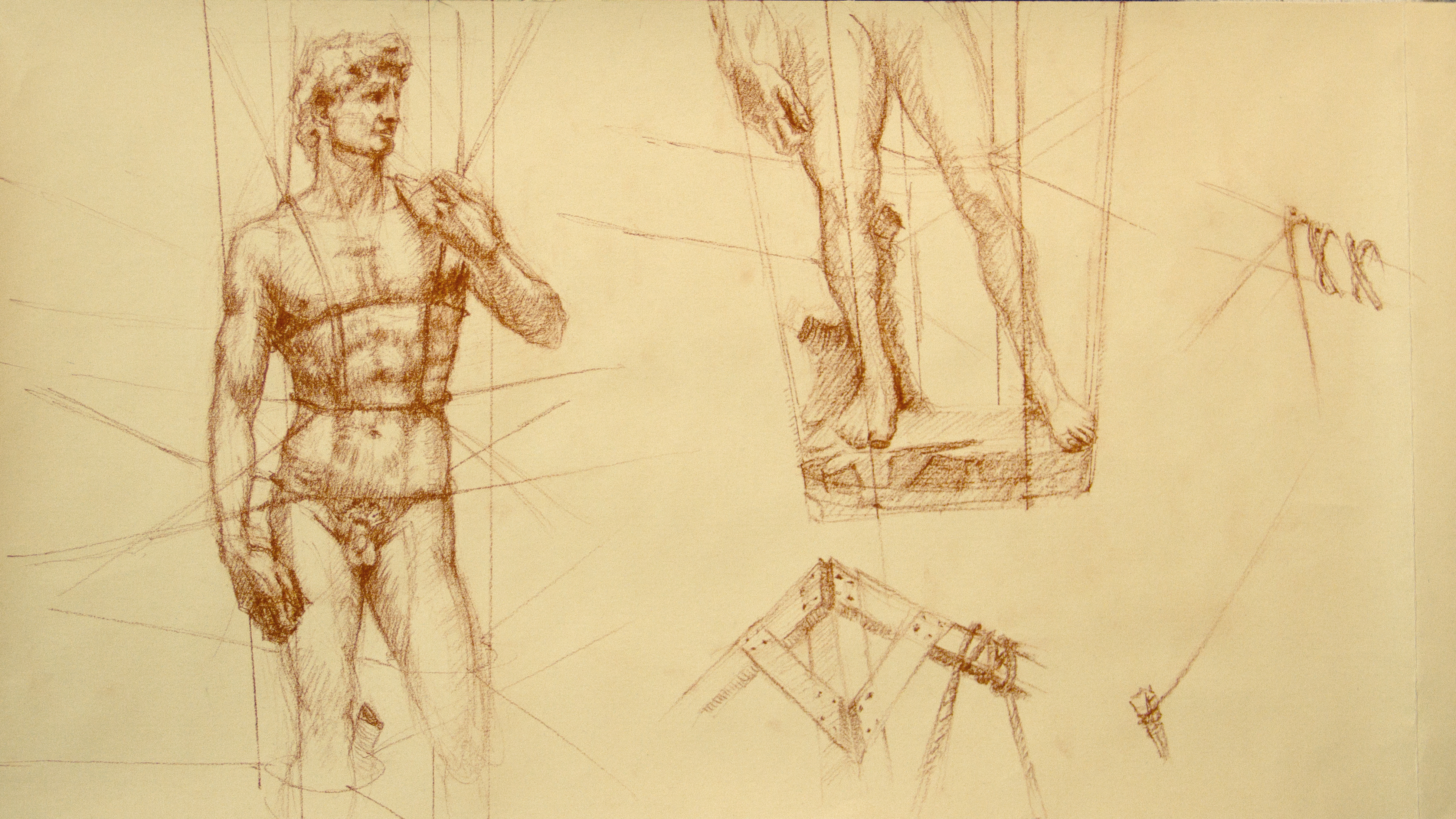 art-drawing-David-studio-Michelangelo-Infinito-artist-Marco-Victor-Romano Michelangelo Buonarroti Marco Victor Romano